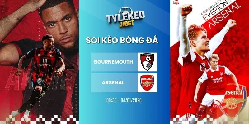 Tỷ lệ kèo nhà cái Bournemouth vs Arsenal