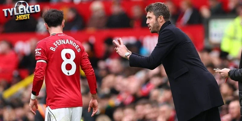 Bruno Fernandes có thái độ với HLV Carrick