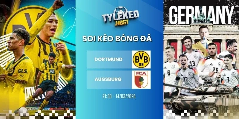tỷ lệ kèo nhà cái Dortmund vs Augsburg - Bundesliga, 14/03/2026