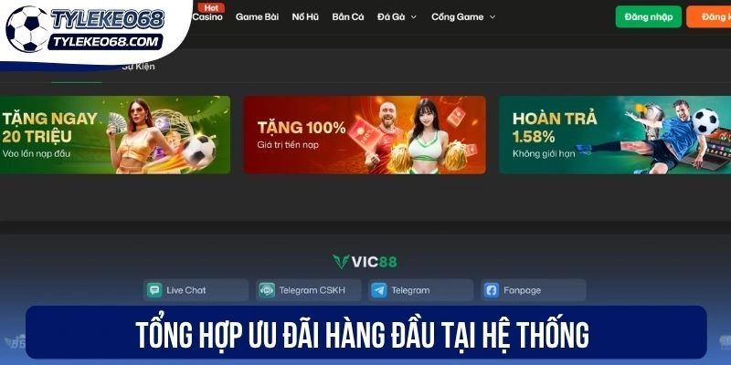 Tổng hợp ưu đãi hàng đầu tại hệ thống