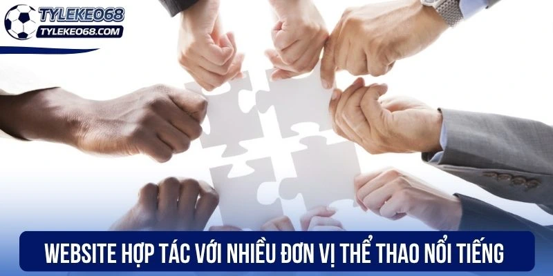 Website hợp tác với nhiều đơn vị thể thao nổi tiếng