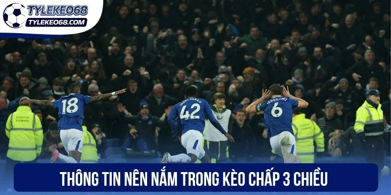Kèo Chấp 3 Chiều - Cách Đọc Và Tính Tiền Chuẩn Mọi Trận Đấu 1 Thông tin nên nắm trong kèo chấp 3 chiều