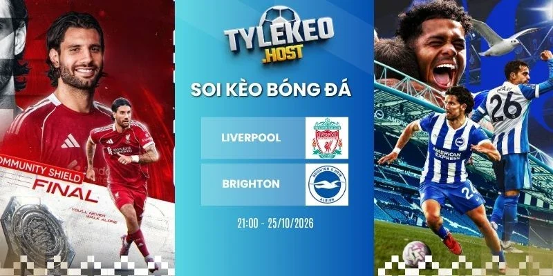 Kèo nhà cái Liverpool vs Brighton - NHA, 25/10/2026