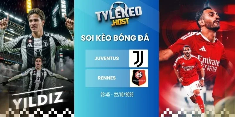 Soi kèo nhà cái Juventus vs Rennes, C2 - 22/10/2026